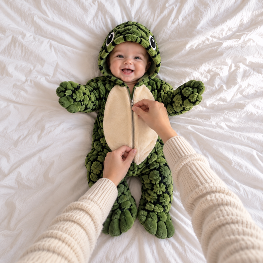 Avelo Little Turtle plush onesie – placeholder