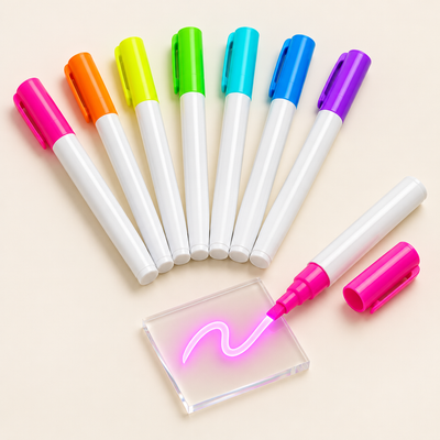 Avelo Glow Pen Set – 7 neon colors